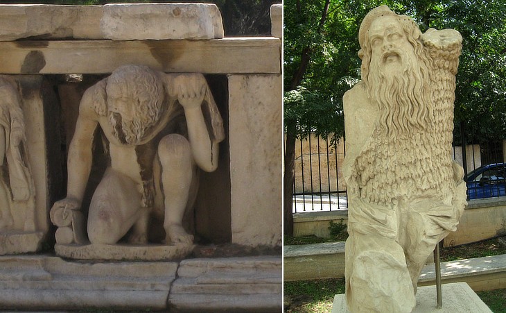 Atlas and Silenus