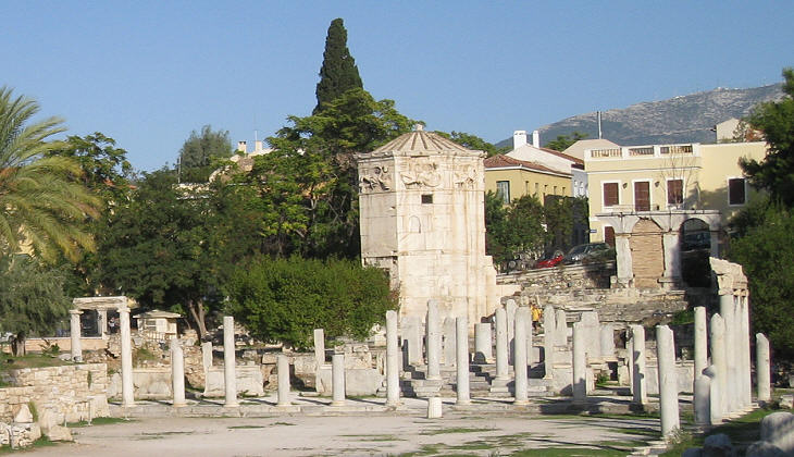 Overview of the eastern part of the Roman Agora