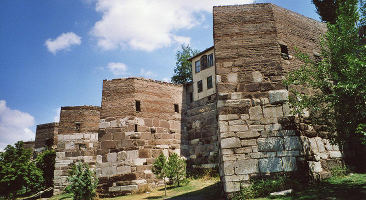 A view of the walls of the Old City