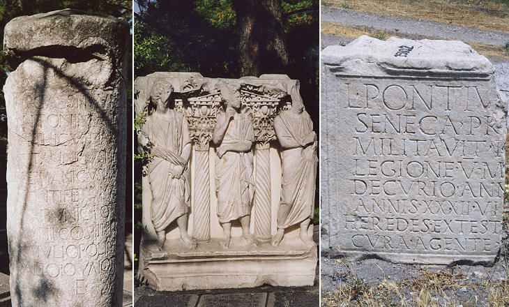 column with inscription