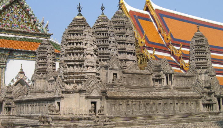 A model of Angkor Vat in the Royal Palace of Bangkok