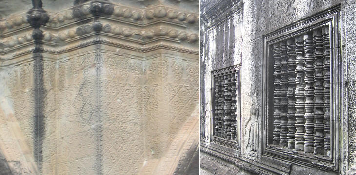 Decorated walls and windows