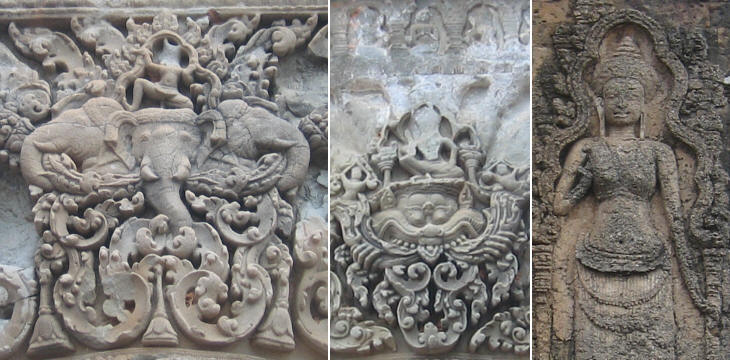 Airavata, the three-headed elephant