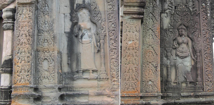 Floral decorations and devata