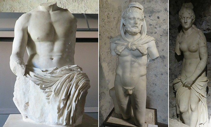 Castello Ursino: ancient statues