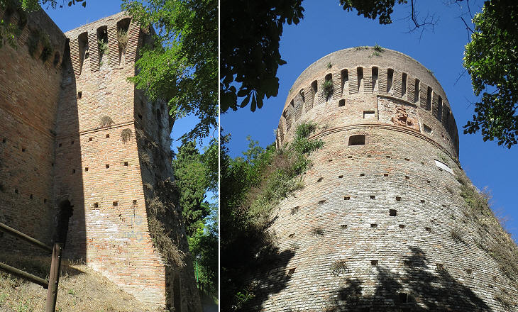 Rocca Malatestiana: external towers