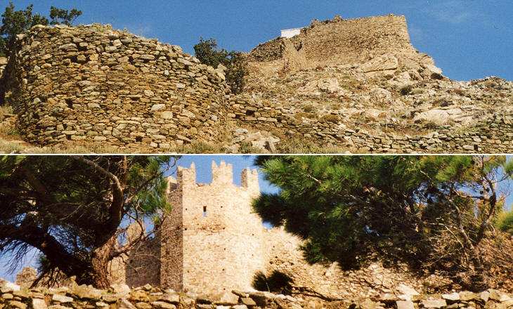 The walls and a (restored) tower