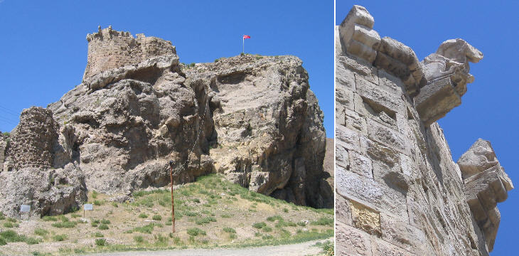 (left) Upper fortress; (right) Lions' Bastion