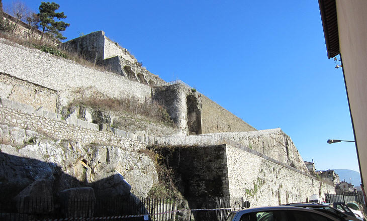 View of the upper terraces
