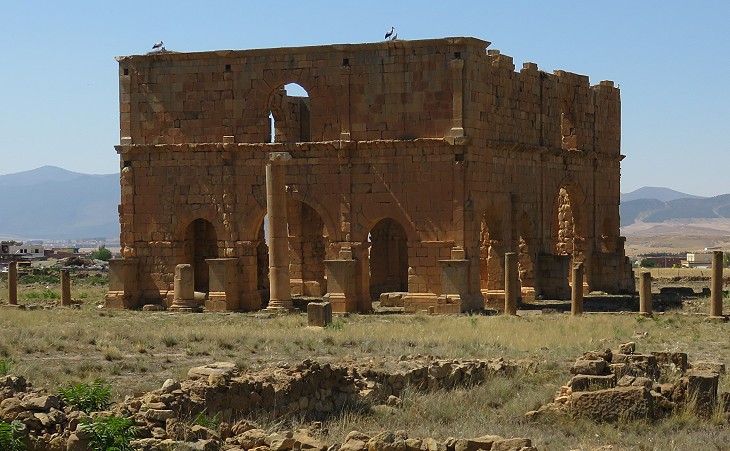 View of the archaeological site