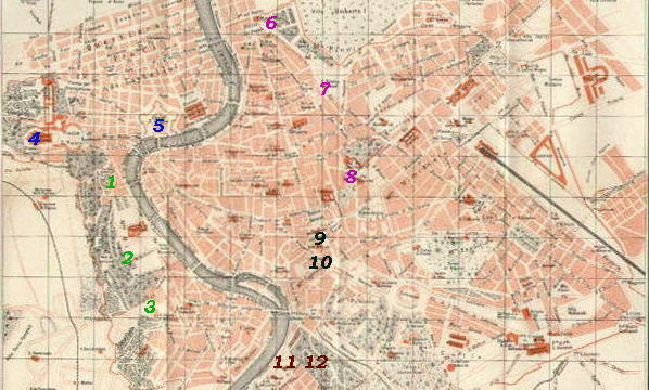 Map of the terraces