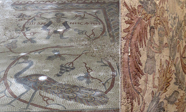 VIth century mosaic: details