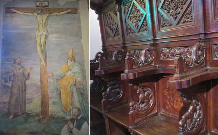 Cappella dei Priori CRucifixion and stalls