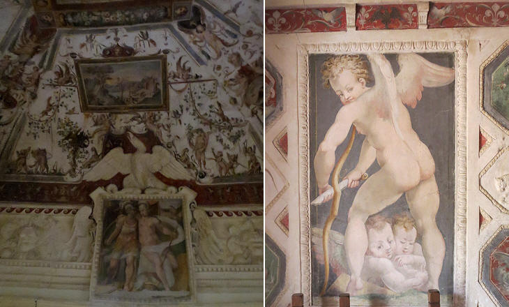 Palazzo Conti: paintings on the ceiling
