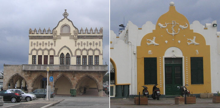 (left) Government Palace; (right) Yacht Club