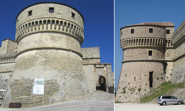 Towers designed by Francesco di Simone Martini