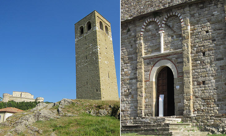 XIIth century bell tower of the Cathedral