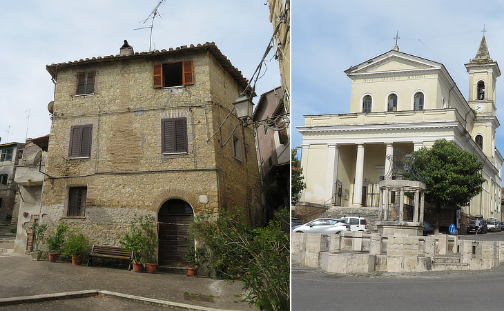 (left) Piazza Capena; (right) S. Giacomo Maggiore