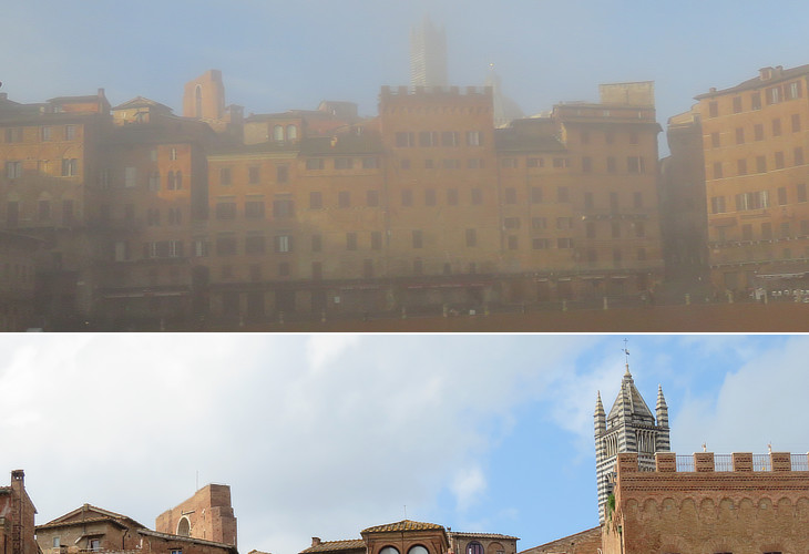 Southern part of Piazza del Campo