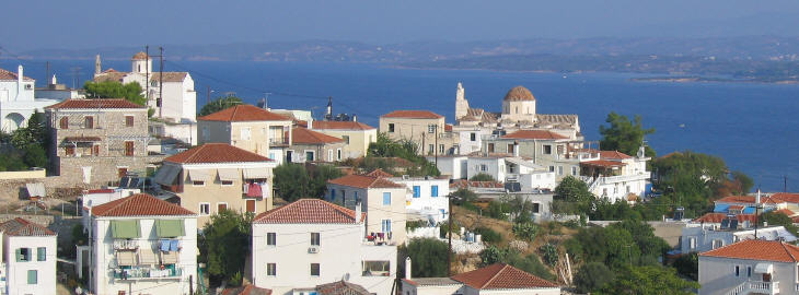 View of Kastelli, the site of the Venetian town