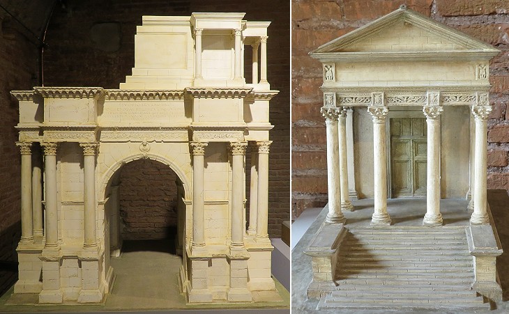 Museo della Civiltà Romana (temporary exhibition at Mercati di Traiano): models of monuments of Theveste Tebessa