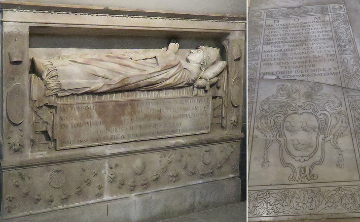 (left) Bregno; (right) Tombstone