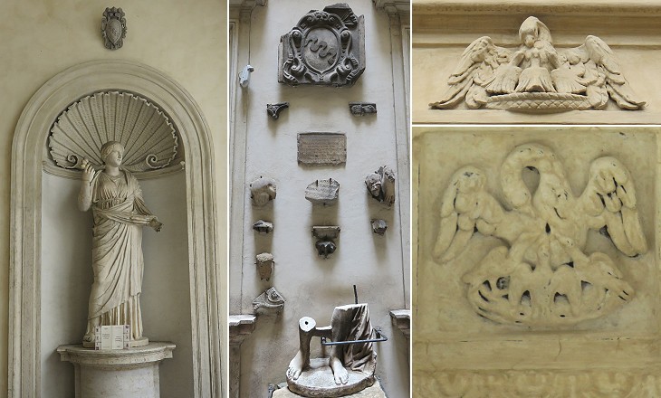 Detail of the main portal opposite S. Carlo ai Catinari