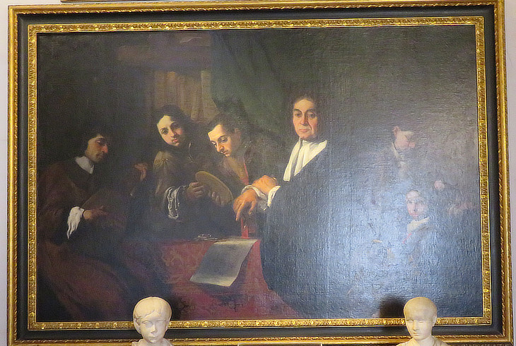 Portrait of Marchioness Veralli and her five sons