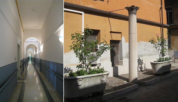 Interior of the hospital