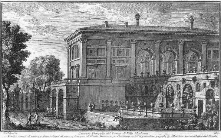 The Plate showing Villa Madama fuori Porta Angelica