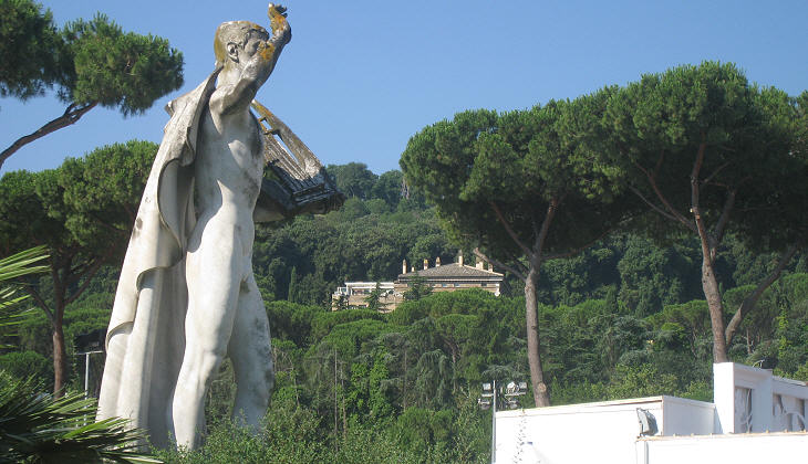 Villa Madama seen from Foro Italico