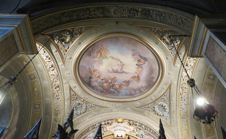 XVIIIth century ceiling of Cappella dell'Ascensione