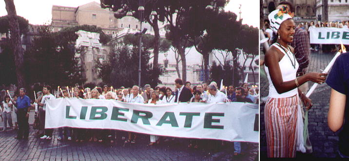 A late evening march